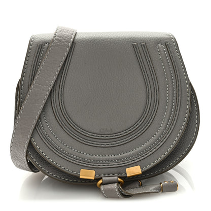 Chloe Calfskin Mini Marcie Round Crossbody Bag Cashmere Grey 1 of 9