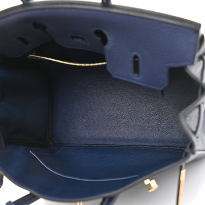 Hermes Togo Birkin 25 Bleu Saphir 5 of 11
