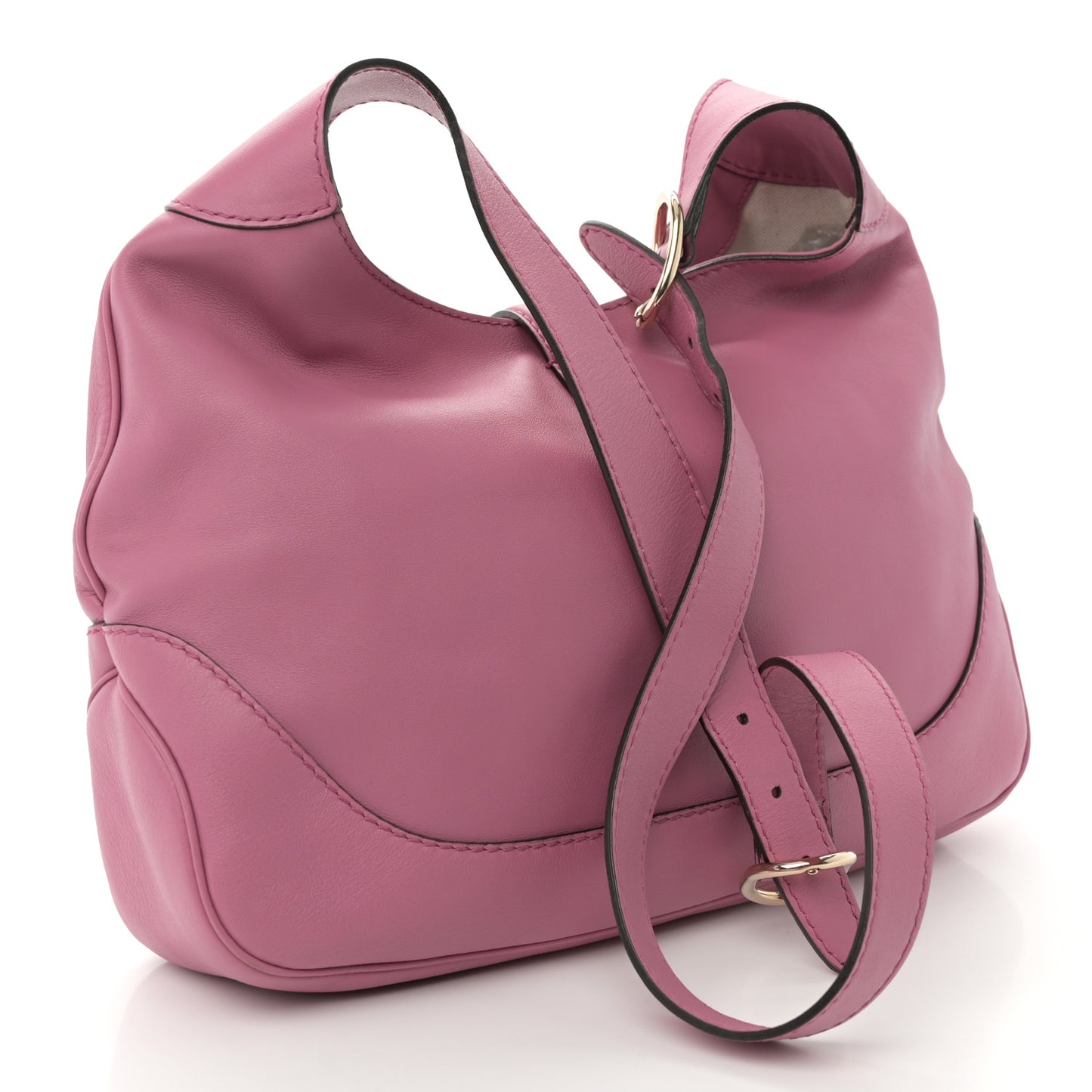 Soft Grained Calfskin Small Jackie Hobo Pink