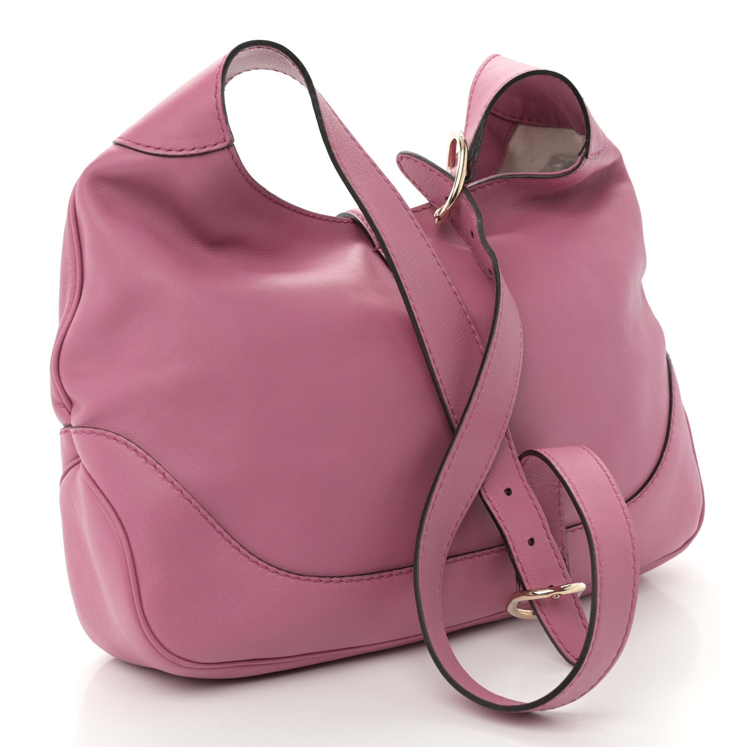 Gucci Soft Grained Calfskin Small Jackie Hobo Pink 3 of 10