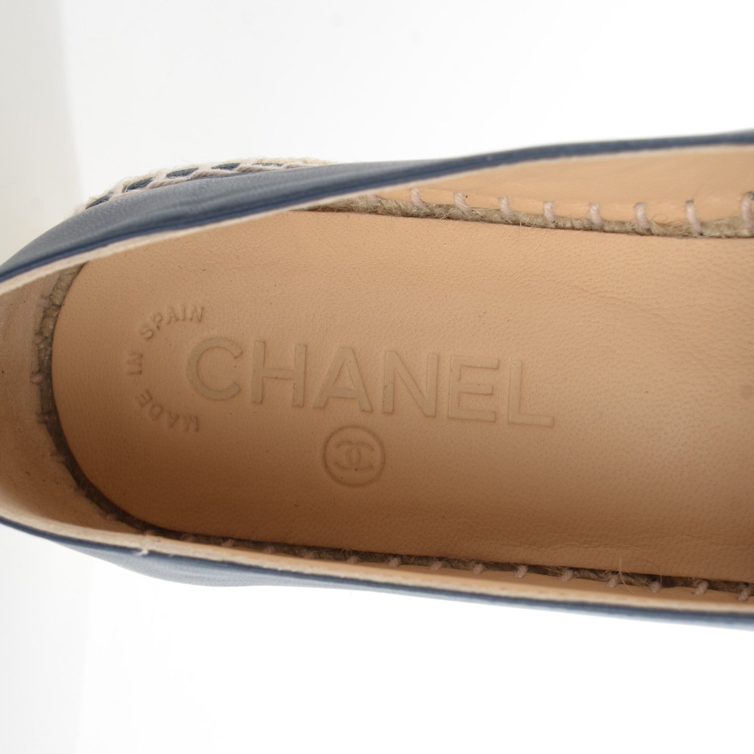 Chanel Lambskin CC Espadrilles 39 Dark Navy 8 of 10