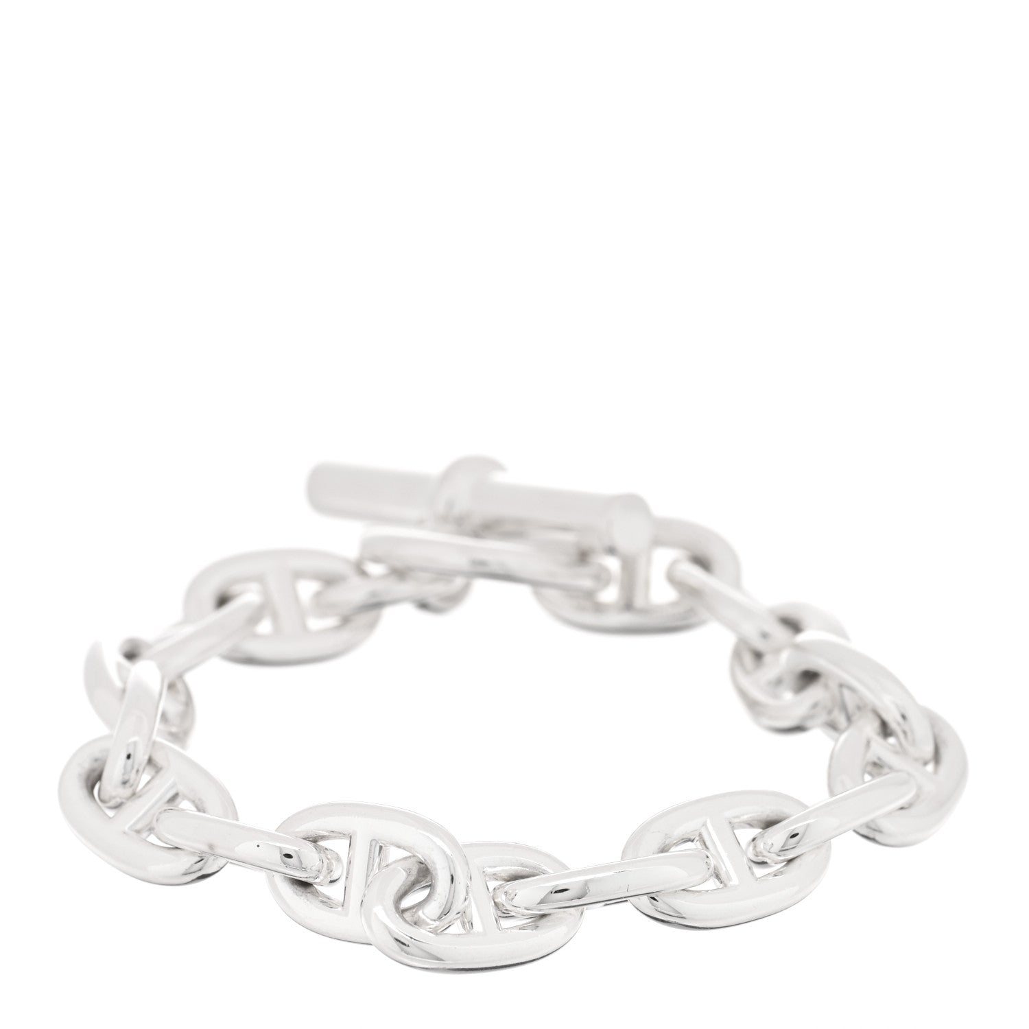 Hermes Sterling Silver MM Chaine d'Ancre Bracelet 2 of 4