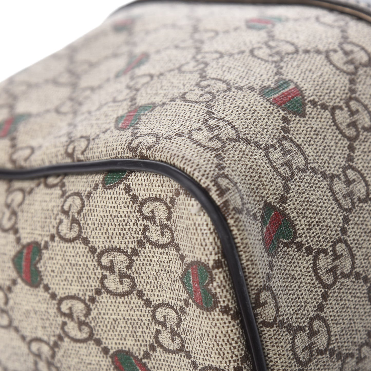 GG Plus Monogram Hearts Medium Joy Boston Dark Brown