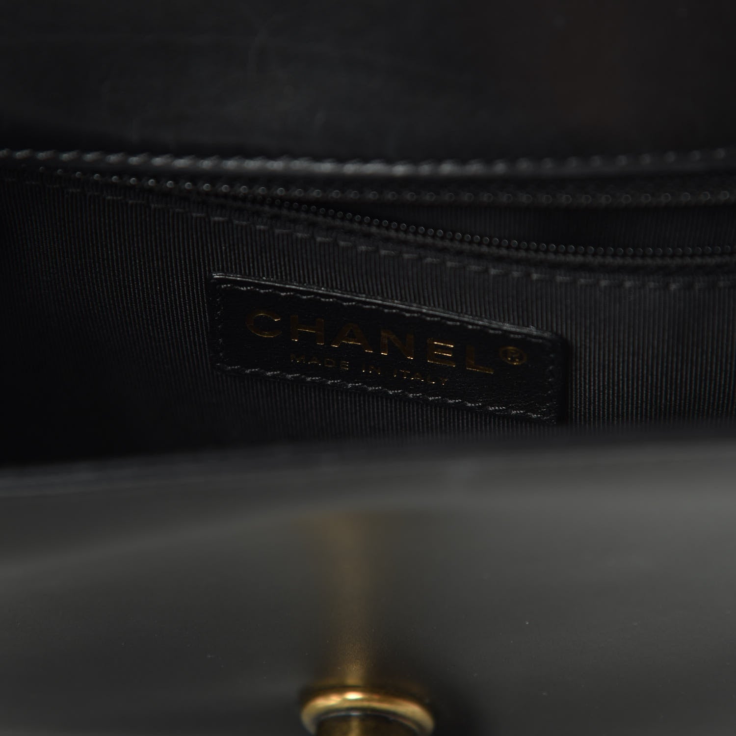 Chanel Glazed Calfskin Medium Boy Flap Black 8 of 10