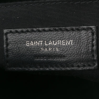 Saint Laurent Calfskin Matelasse Monogram Monochrome Lou Camera Bag Black 6 of 11
