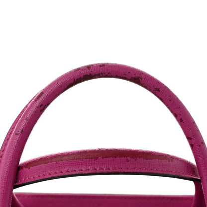 Fendi Vitello Elite Petite 2Jours Tote Magenta 11 of 11