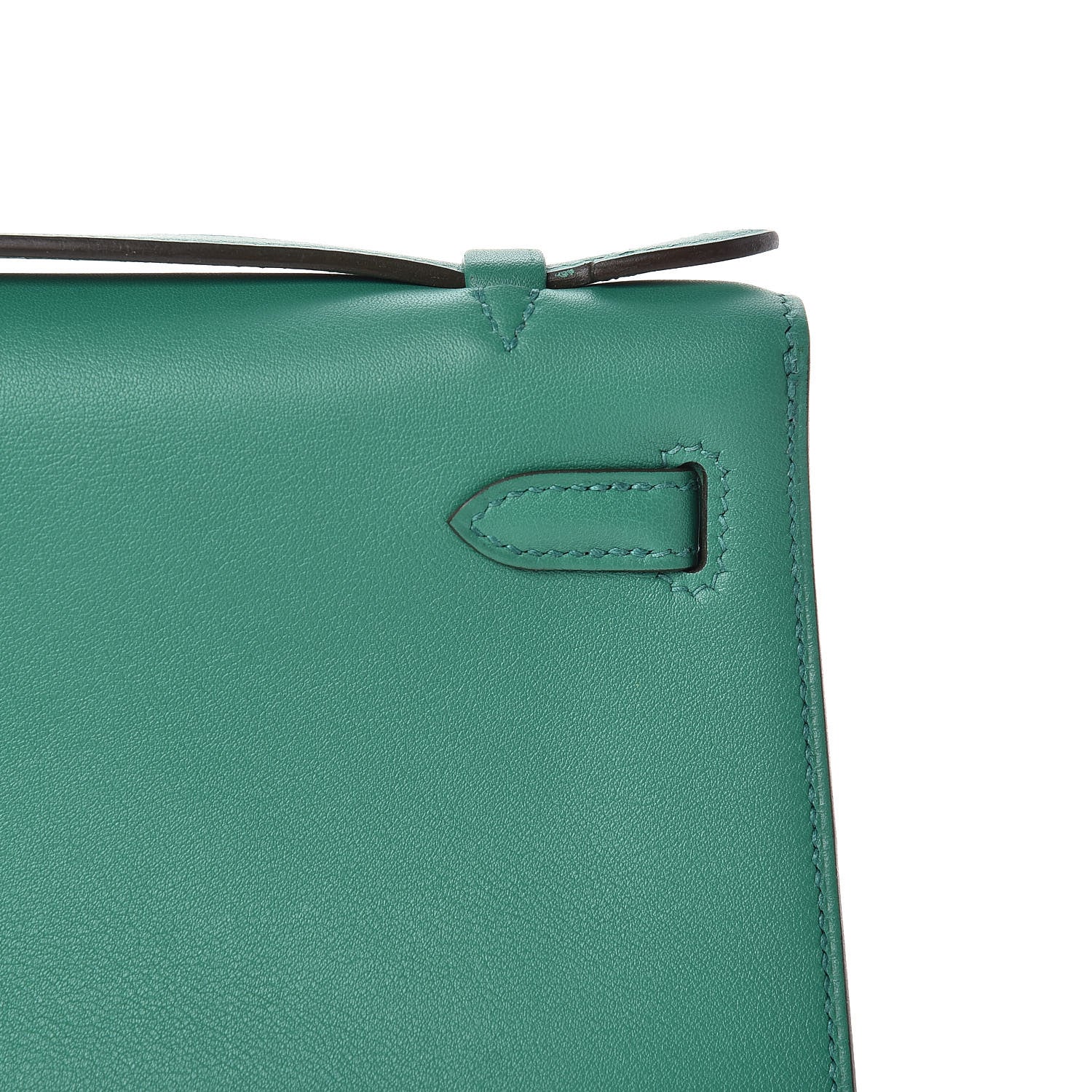 Hermes Swift Kelly Pochette Clutch Vert Vertigo 16 of 29