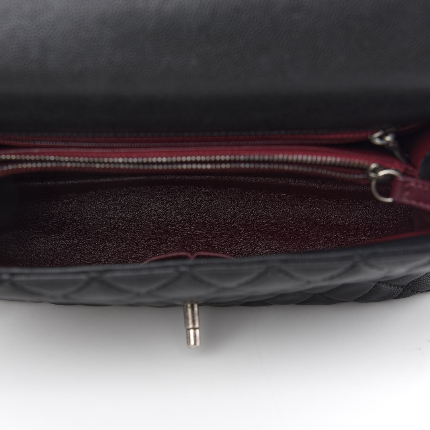 Chanel Caviar Lizard Quilted Small Coco Handle Flap Black 5 of 9