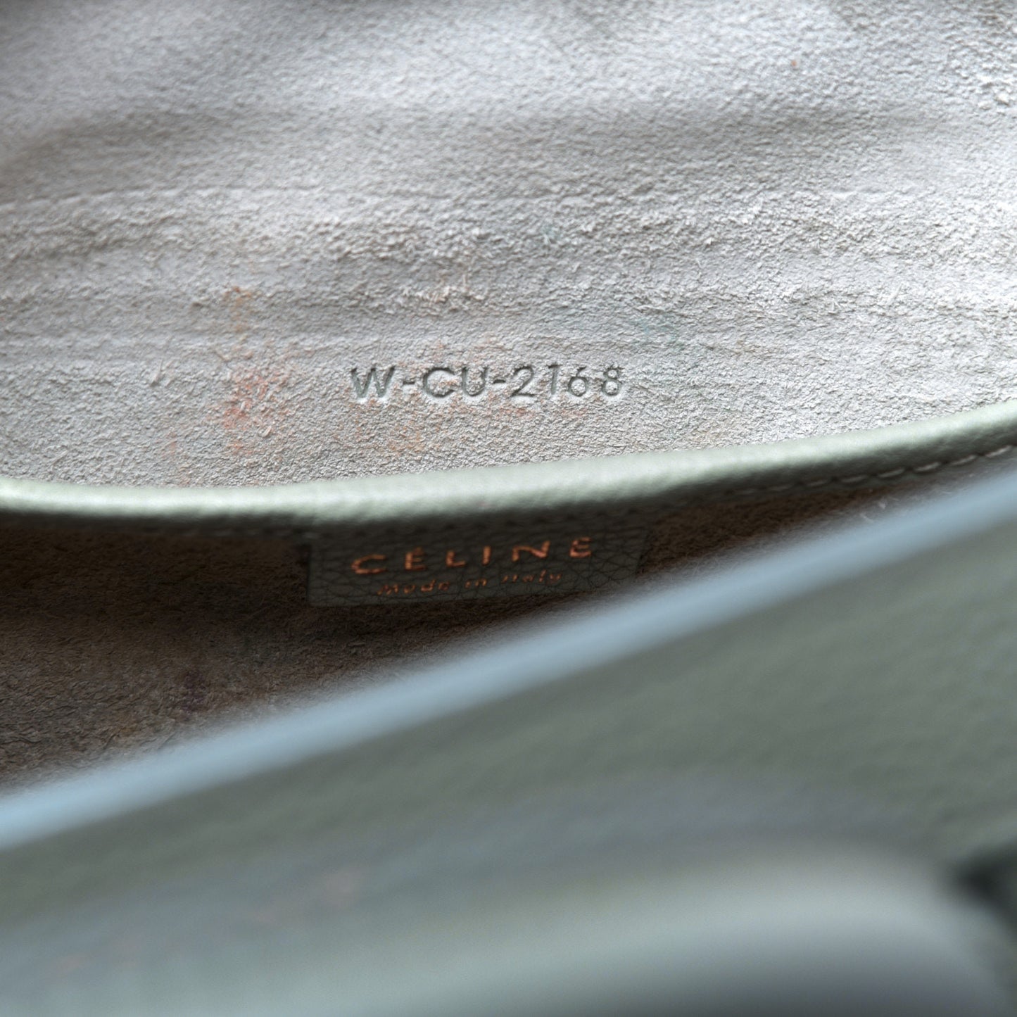 Drummed Calfskin Nano Luggage Almond