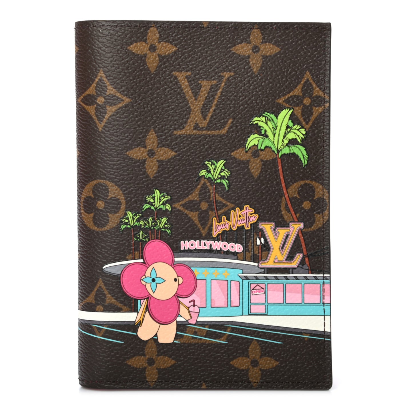 Monogram 2021 Christmas Animation Hollywood Passport Cover Fuchsia