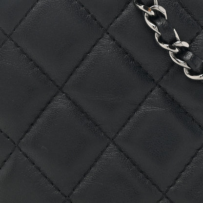 Chanel Lambskin Quilted Small Clutch With Chain Black 9 of 12