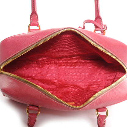 Prada Saffiano Lux Petite Bowler Peonia 5 of 11