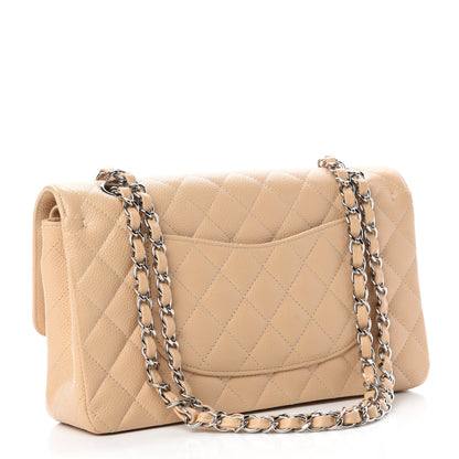 Chanel Caviar Quilted Medium Double Flap Beige 3 of 11