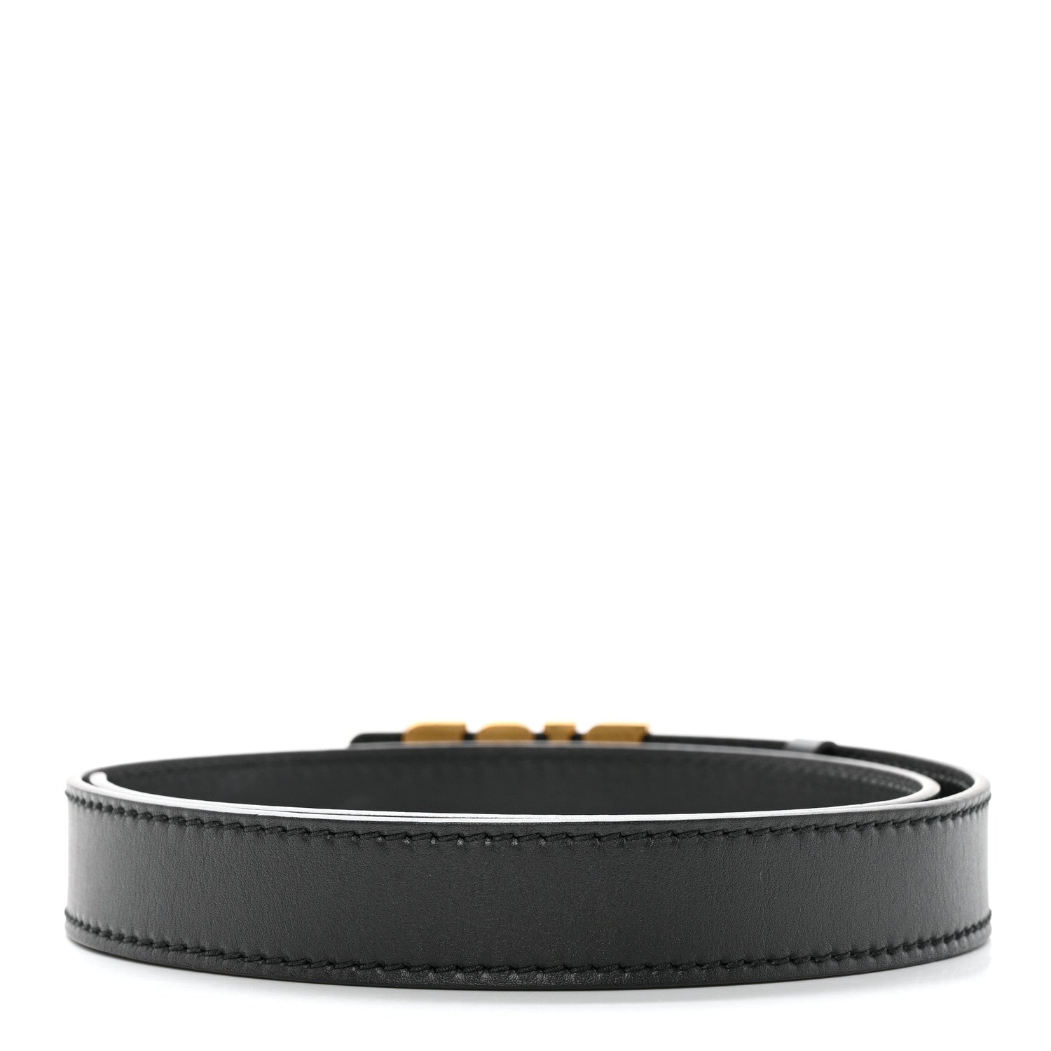 Christian Dior Calfskin D Fence Belt 75 30 Black 2 of 9