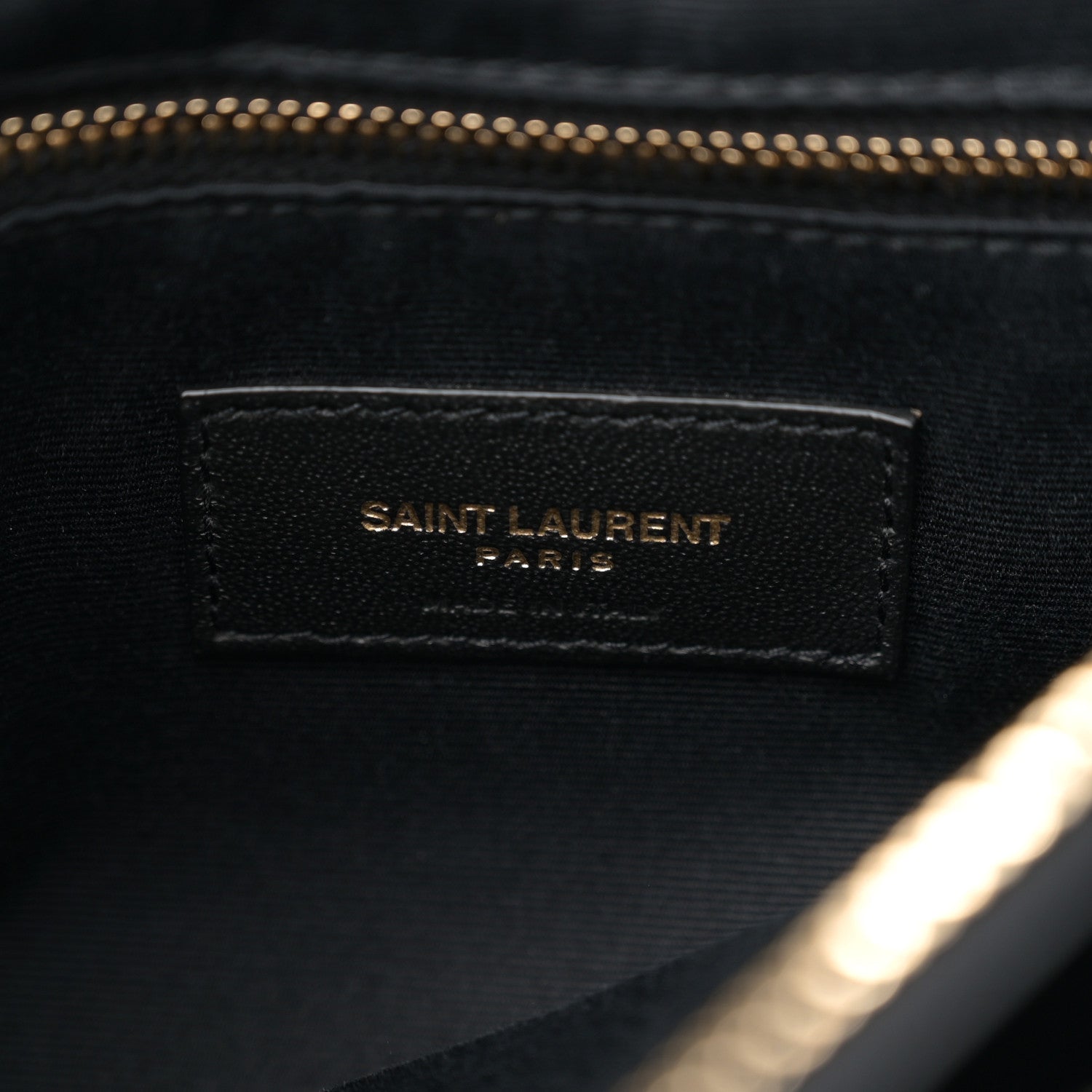 Saint Laurent Calfskin Y Quilted Monogram Large Loulou Chain Satchel Black 6 of 14