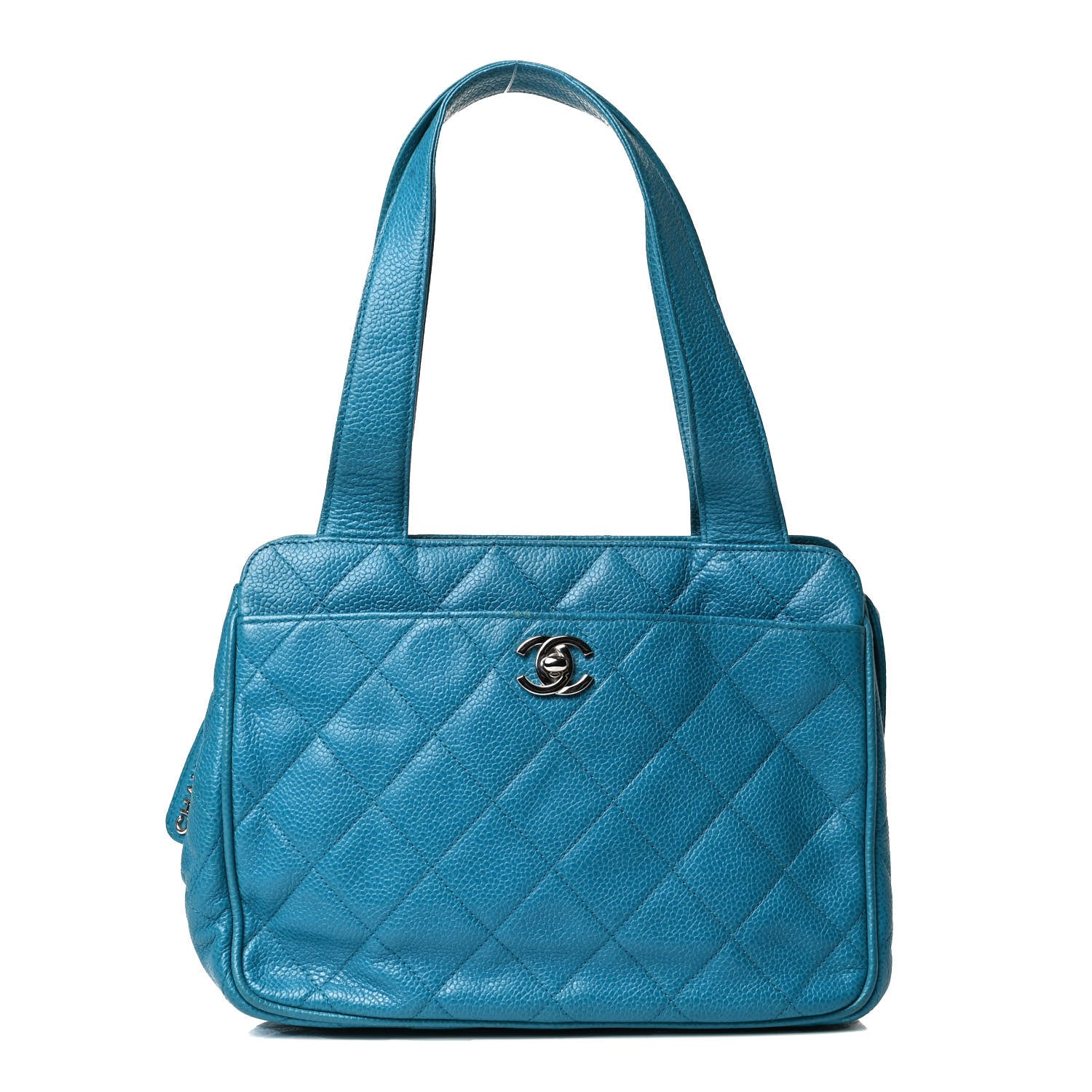 Chanel Caviar Quilted Shoulder Bag Blue 1 of 17