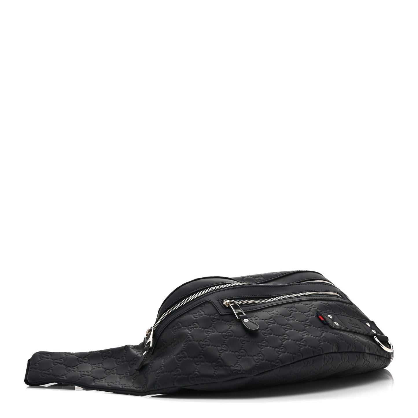 Guccissima Web Belt Bag Navy
