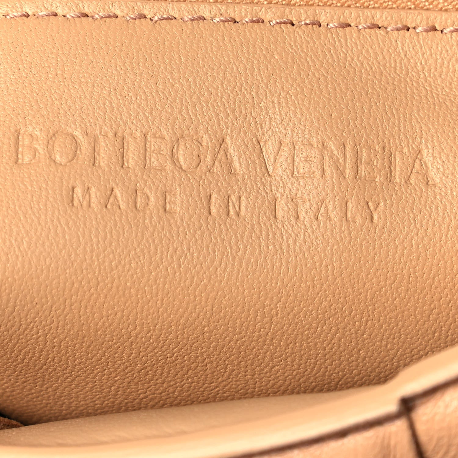 Bottega Veneta Lambskin Maxi Intreccio Padded Chain Cassette Crossbody Bag Almond 14 of 20