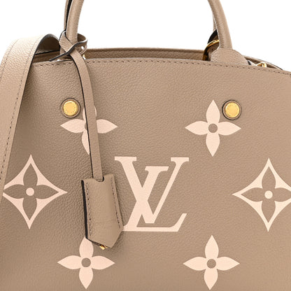 Louis Vuitton Empreinte Monogram Giant Montaigne BB Tourterelle Creme 8 of 10