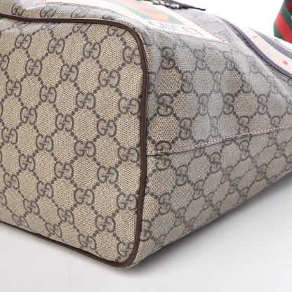 Gucci Soft GG Supreme Monogram Courrier Medium Crossbody Tote Beige New Acero 12 of 13
