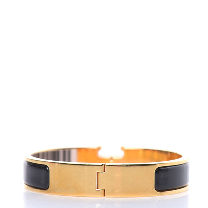 Hermes Enamel Narrow Clic Clac H Bracelet PM Black 3 of 8