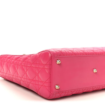 Christian Dior Lambskin Cannage Large Lady Dior Pink 9 of 10