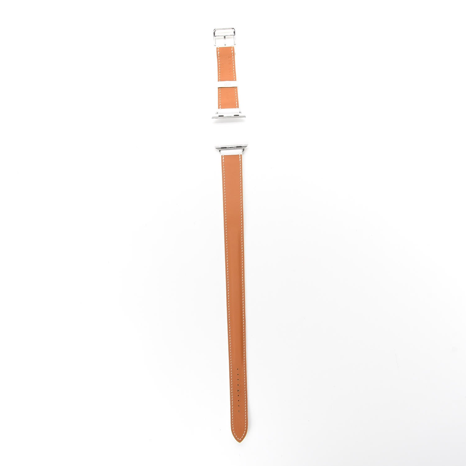 Hermes Epsom 38mm Apple Watch Double Tour Band White 2 of 4