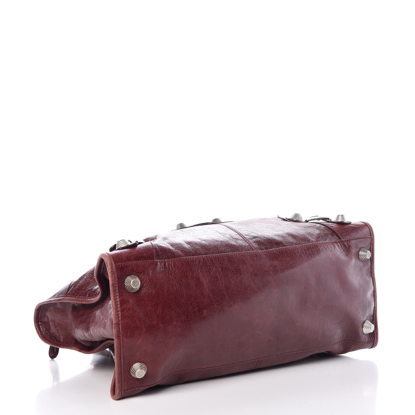 Agneau Giant 21 Silver Hardware Work Dark Wine