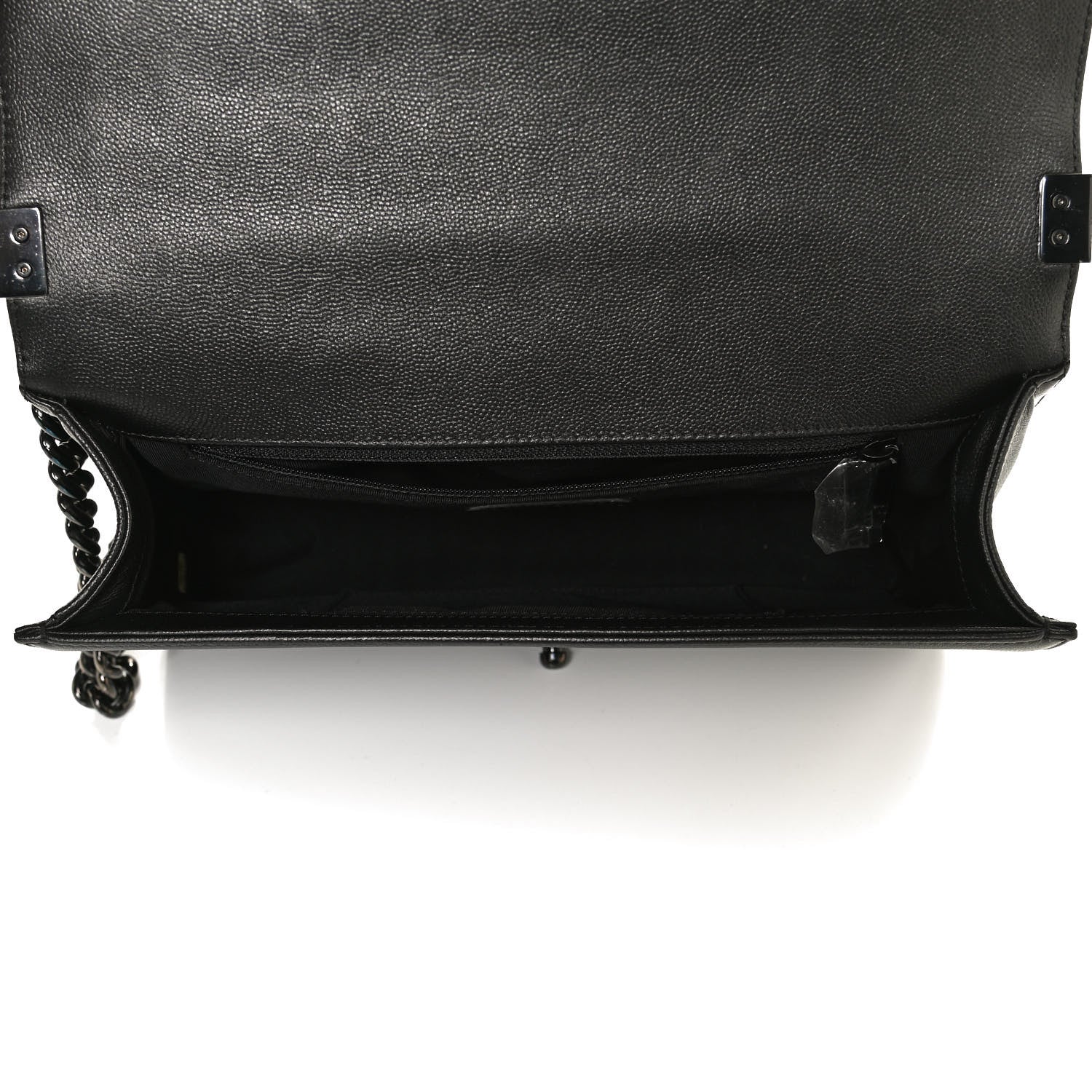 Chanel Caviar Quilted New Medium Boy Flap So Black 5 of 10