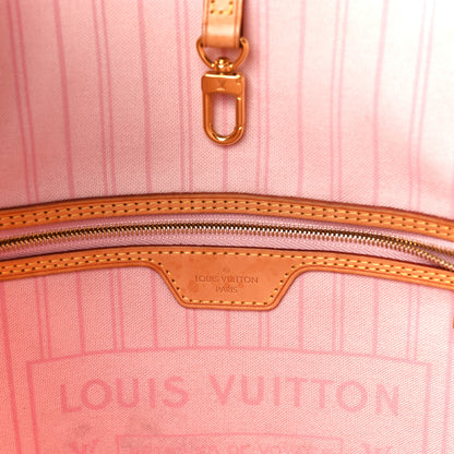 Louis Vuitton Damier Azur Neo Neverfull MM Rose Ballerine 7 of 12