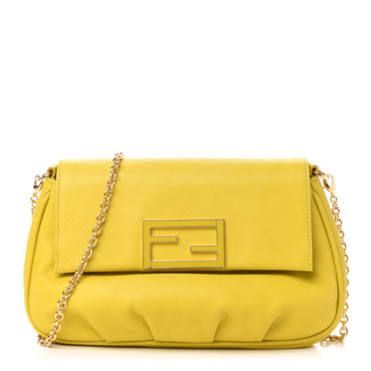 Fendi Vitello Flamingo Enamel Fendista Pouchette Crossbody Bag Cedro 1 of 12