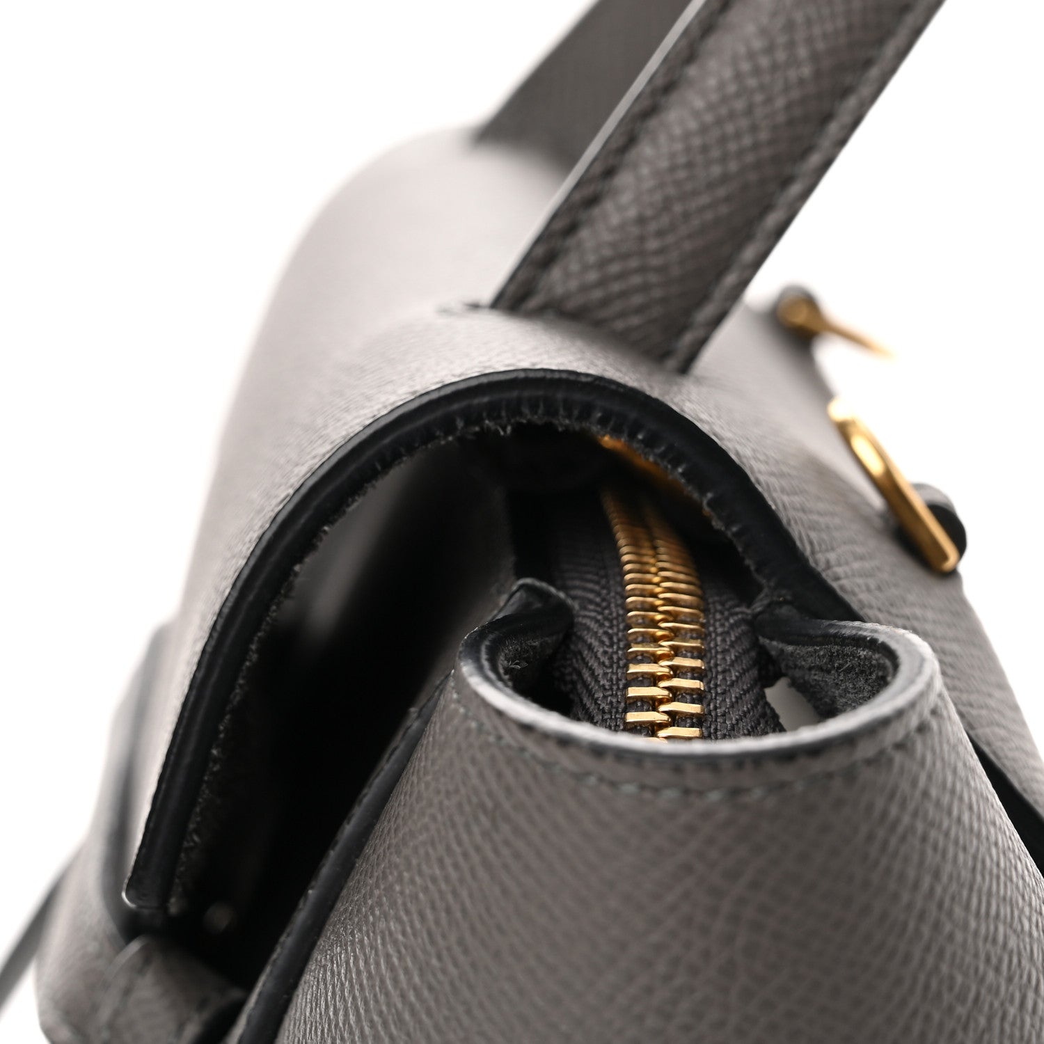 Celine Grained Calfskin Nano Belt Bag Grey 12 of 12