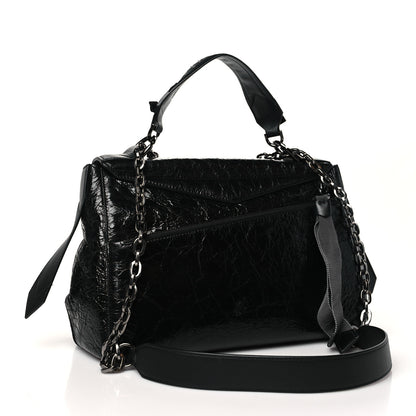 Givenchy Creased Patent Calfskin Medium ID Flap Black 3 of 9