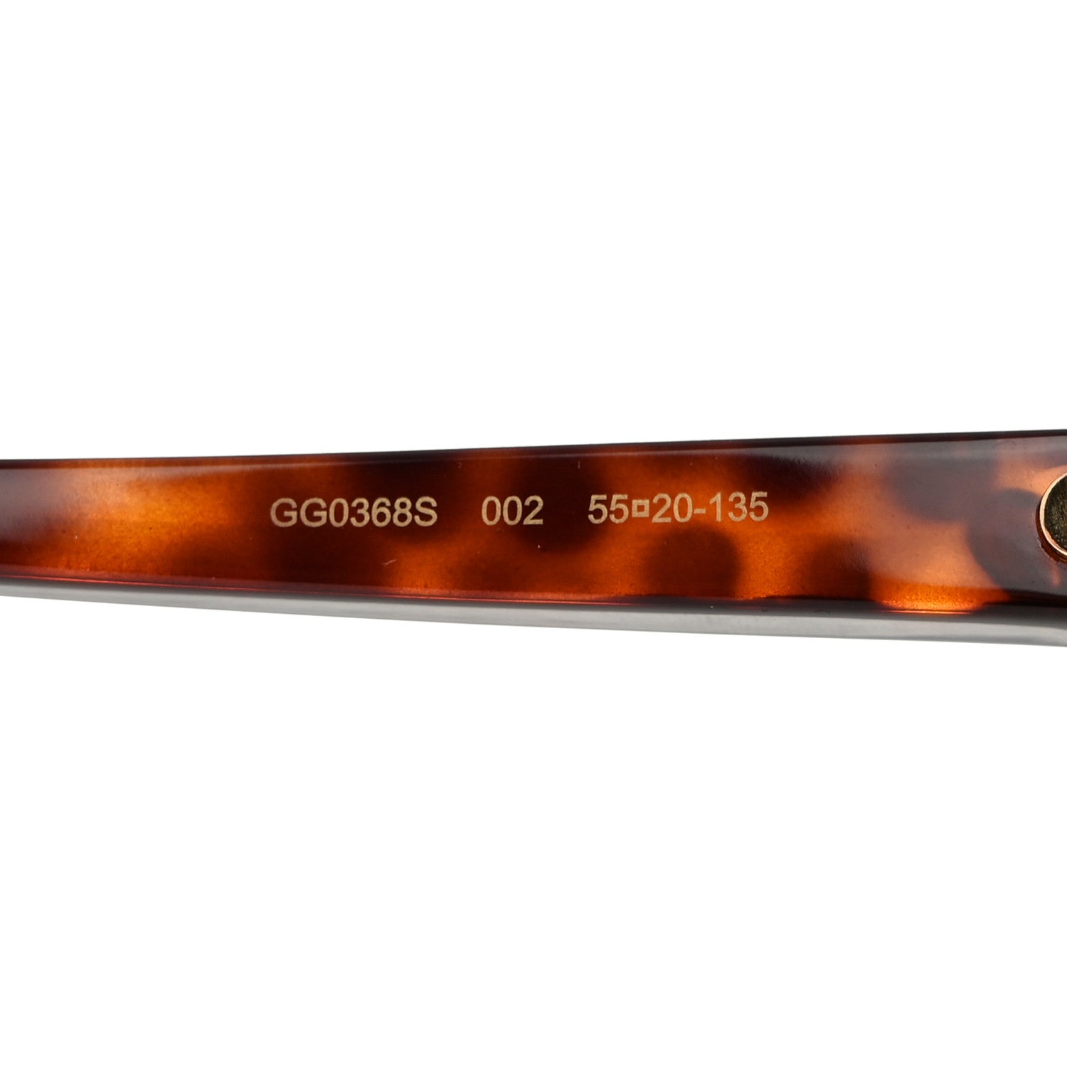 Gucci Acetate Round GG Sunglasses GG0368S Havana 5 of 8