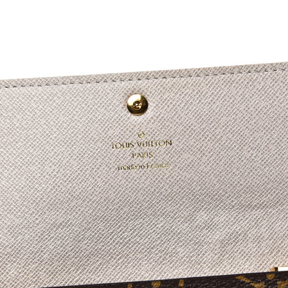 Louis Vuitton Monogram Dentelle Sarah Wallet Silver 5 of 10