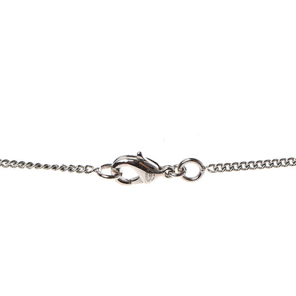 Chanel Baguette Crystal Pearl CC Lariat Necklace Silver 3 of 3