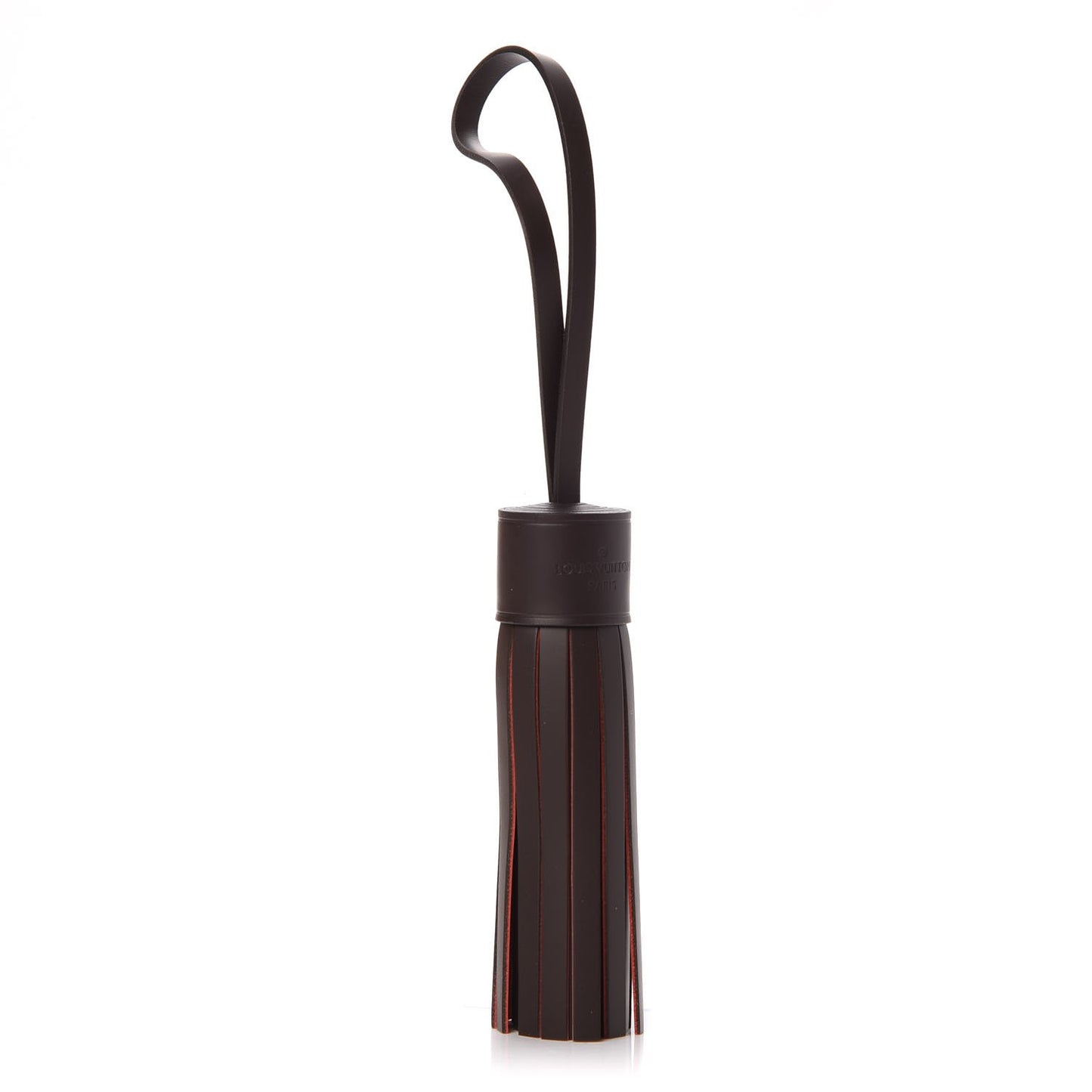 Calfskin Croisette Tassel Bag Charm Ebene
