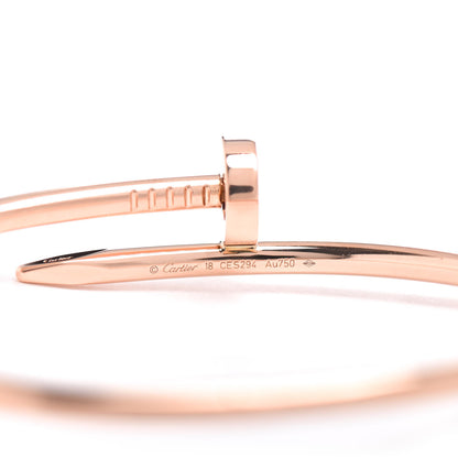 Cartier 18K Pink Gold Juste Un Clou Bracelet 18 4 of 4
