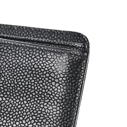 Chanel Caviar Quilted Yen Wallet Black 11 of 13