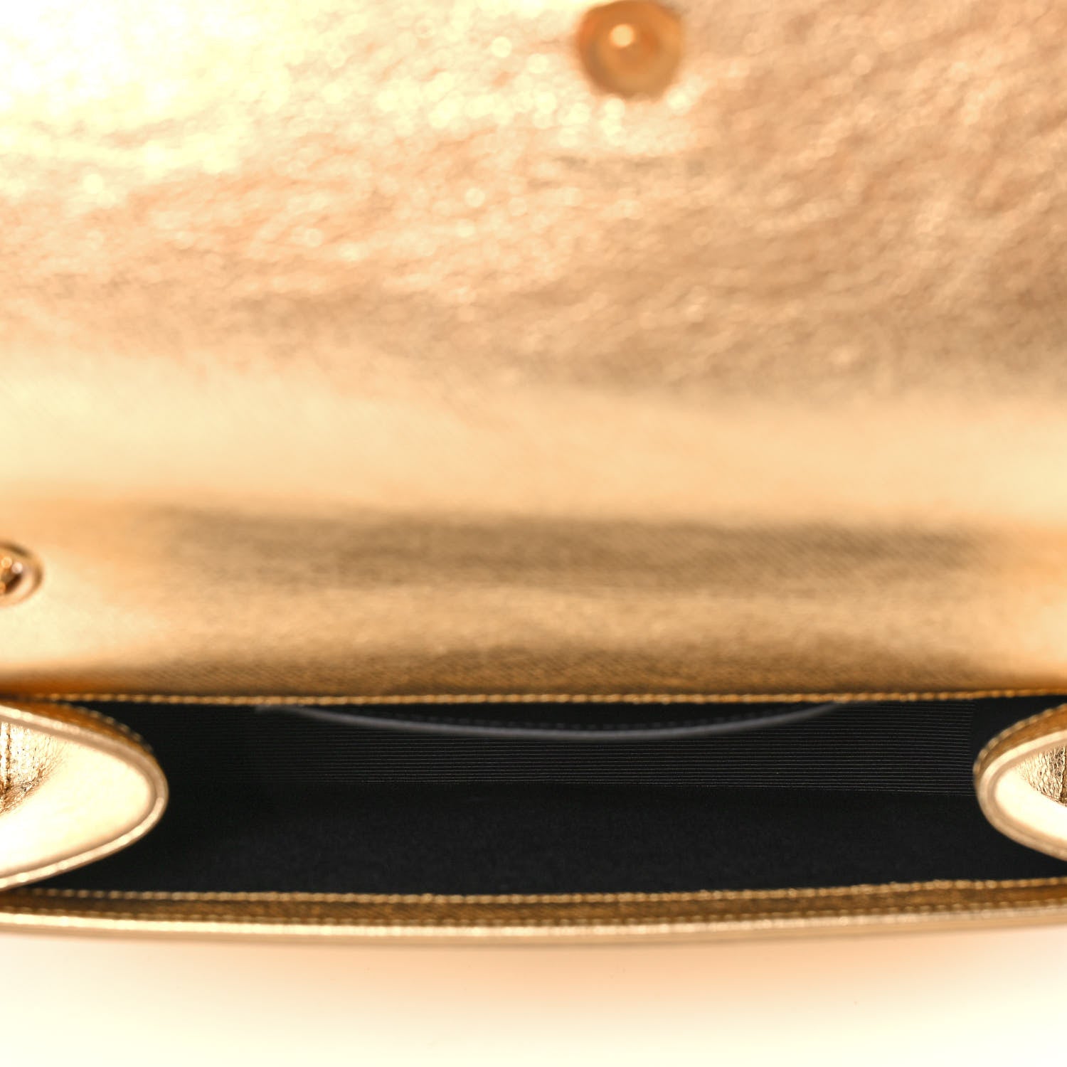 Saint Laurent Metallic Calfskin Medium Classic Monogram Kate Tassel Satchel Gold 6 of 10