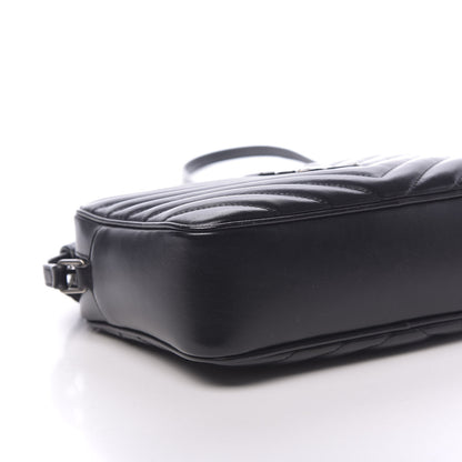 Saint Laurent Calfskin Matelasse Monogram Lou Camera Bag Black 9 of 11