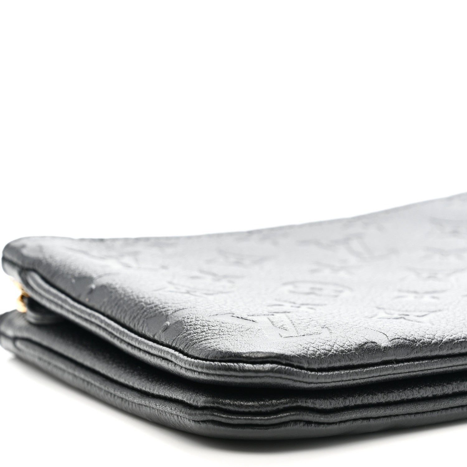 Louis Vuitton Empreinte Double Zip Pochette Black 9 of 13