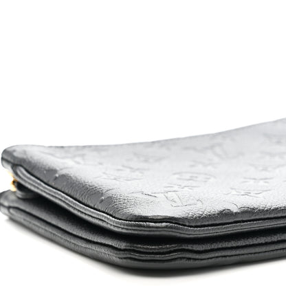 Louis Vuitton Empreinte Double Zip Pochette Black 9 of 13