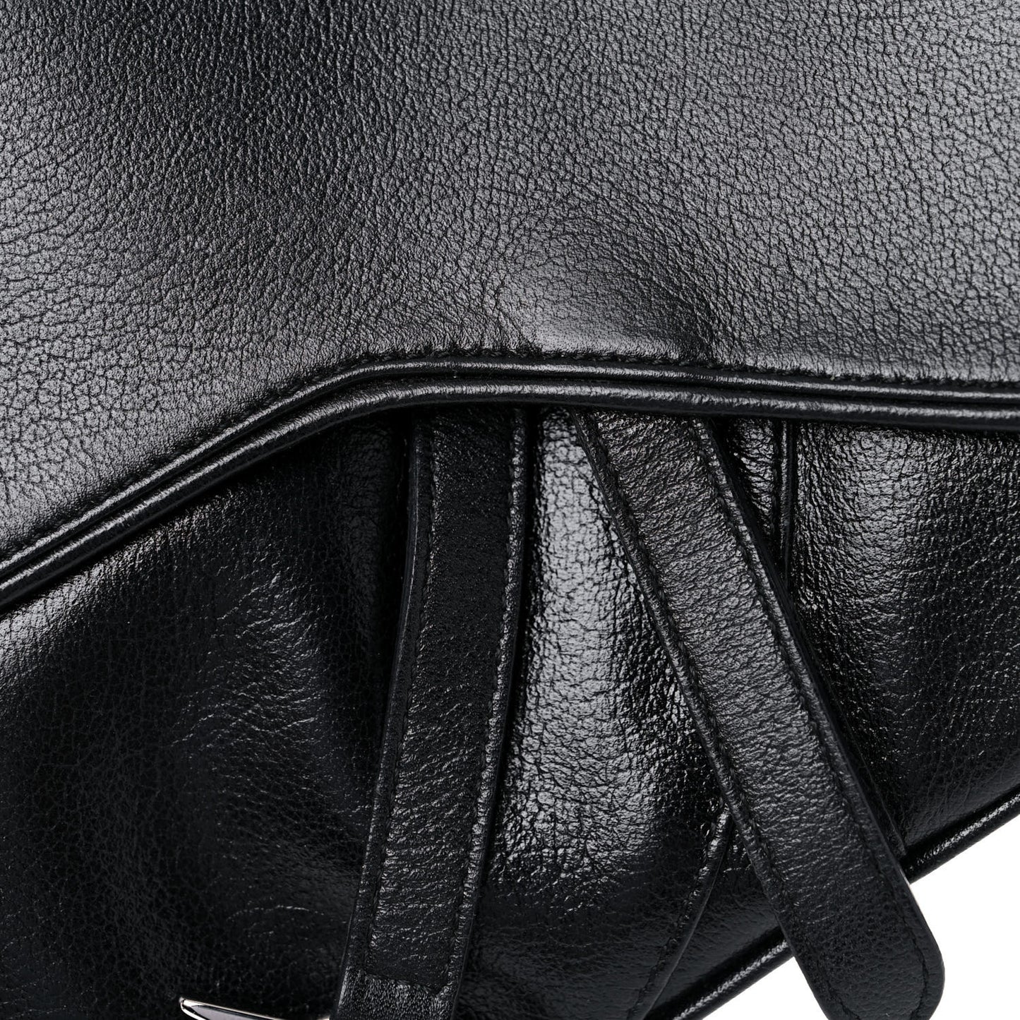 Calfskin Saddle Bag Black