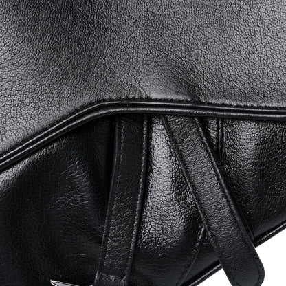 Christian Dior Calfskin Saddle Bag Black 10 of 12