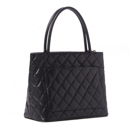 Chanel Caviar Quilted Medallion Tote Black 3 of 10