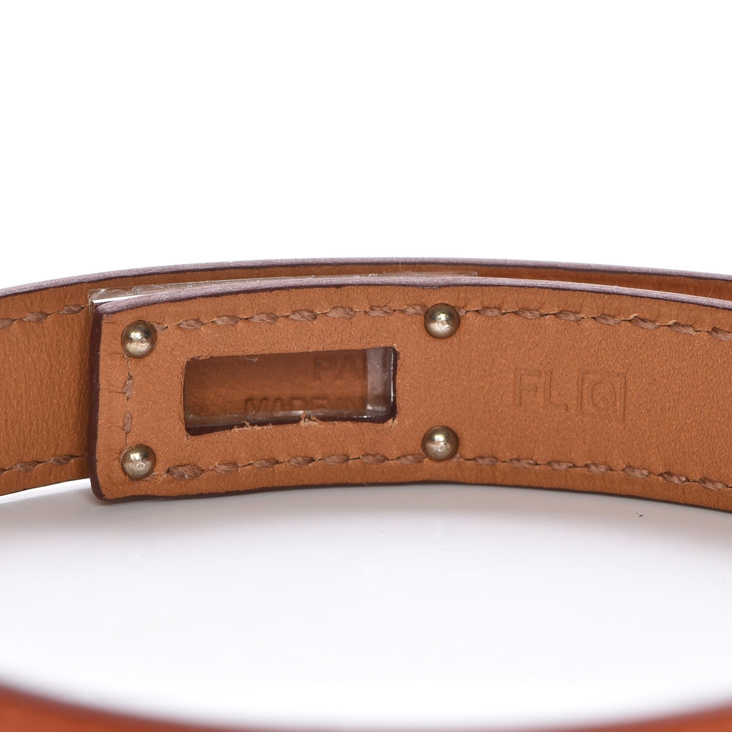 Hermes Epsom Kelly Double Tour Bracelet S Orange 5 of 6