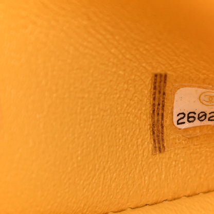 Chanel Caviar Quilted Medium Double Flap Yellow 7 of 12