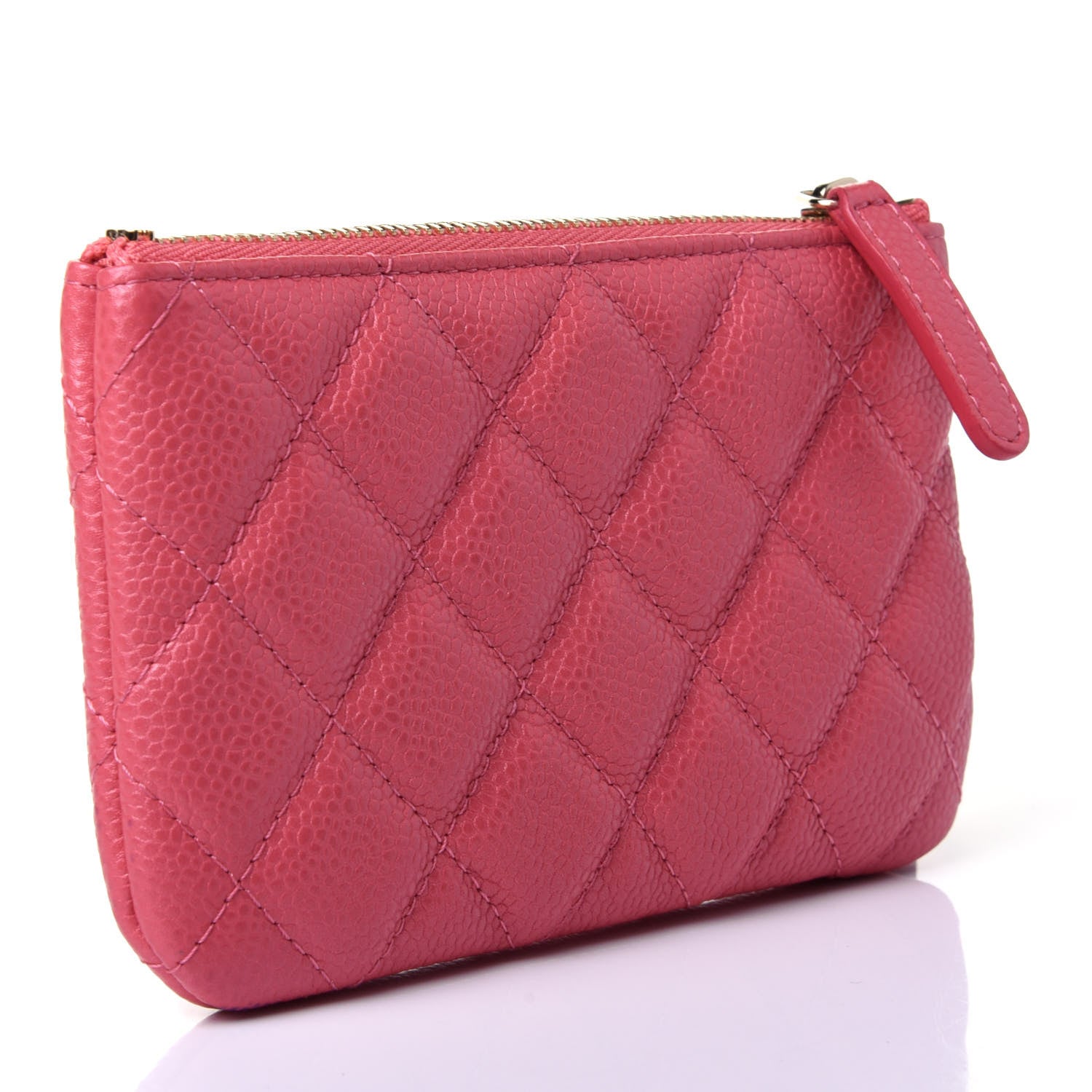 Chanel Iridescent Caviar Quilted Small Cosmetic Case Pink 2 of 5