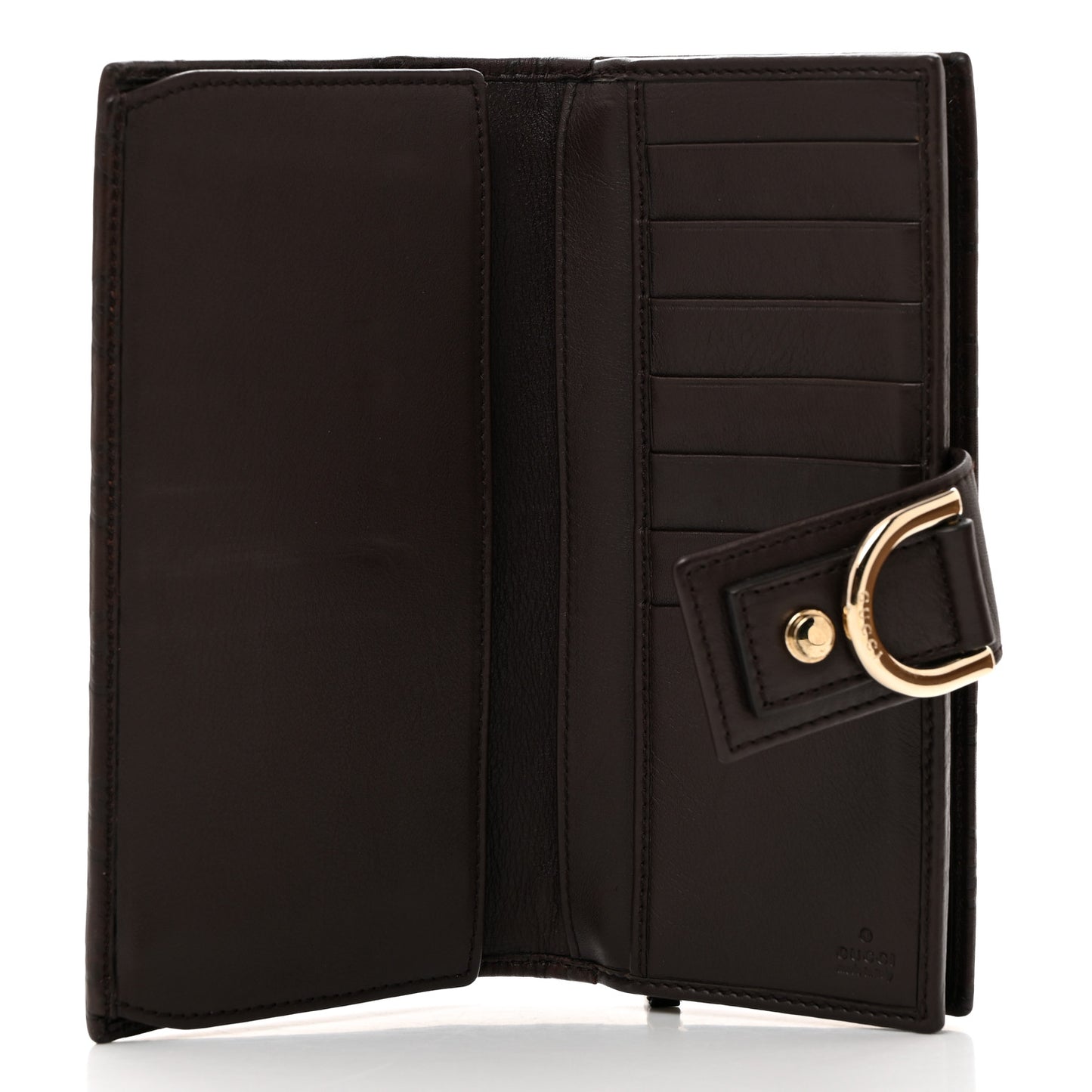 Guccissima Abbey Continental Wallet Chocolate